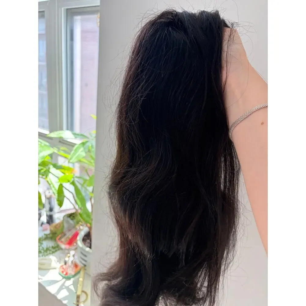 NEW Women's Brown Long Straight Sew In Wig
